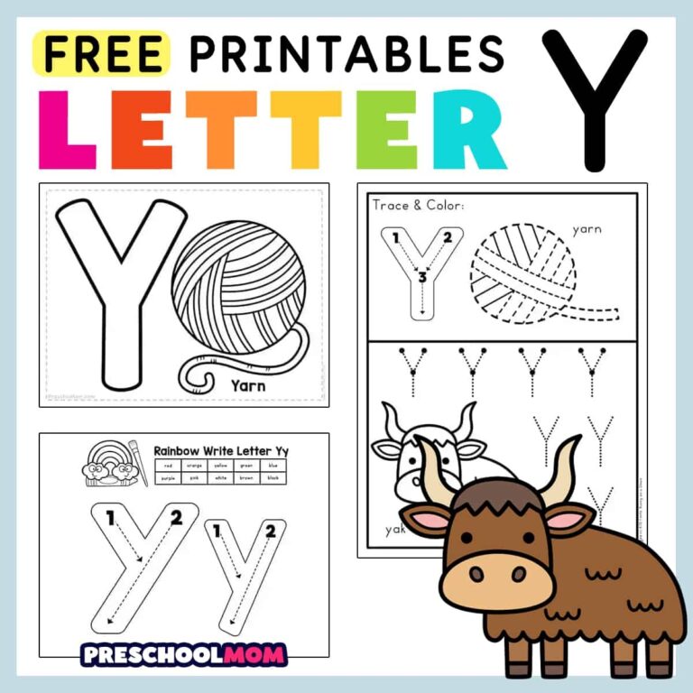 Letter Y Preschool Printables Preschool Mom