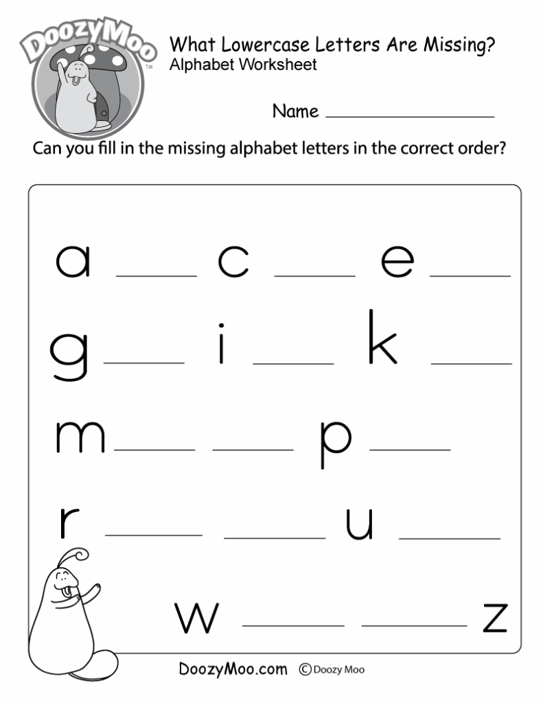 Free Printable Alphabet Worksheets Az