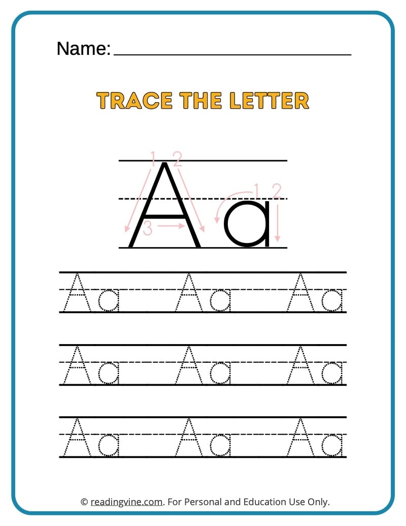 Tracing Alphabet Printables For Preschoolers Tracing Alphabet Printables For Preschoolers