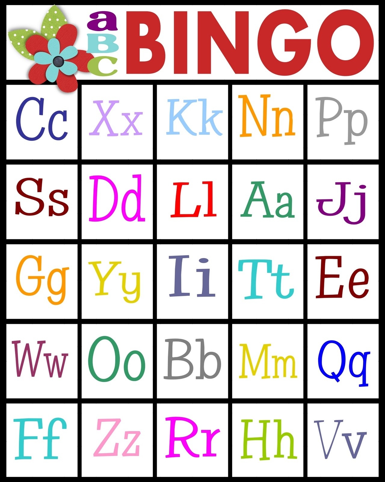 Printable Alphabet Bingo Cards Sacas ac in