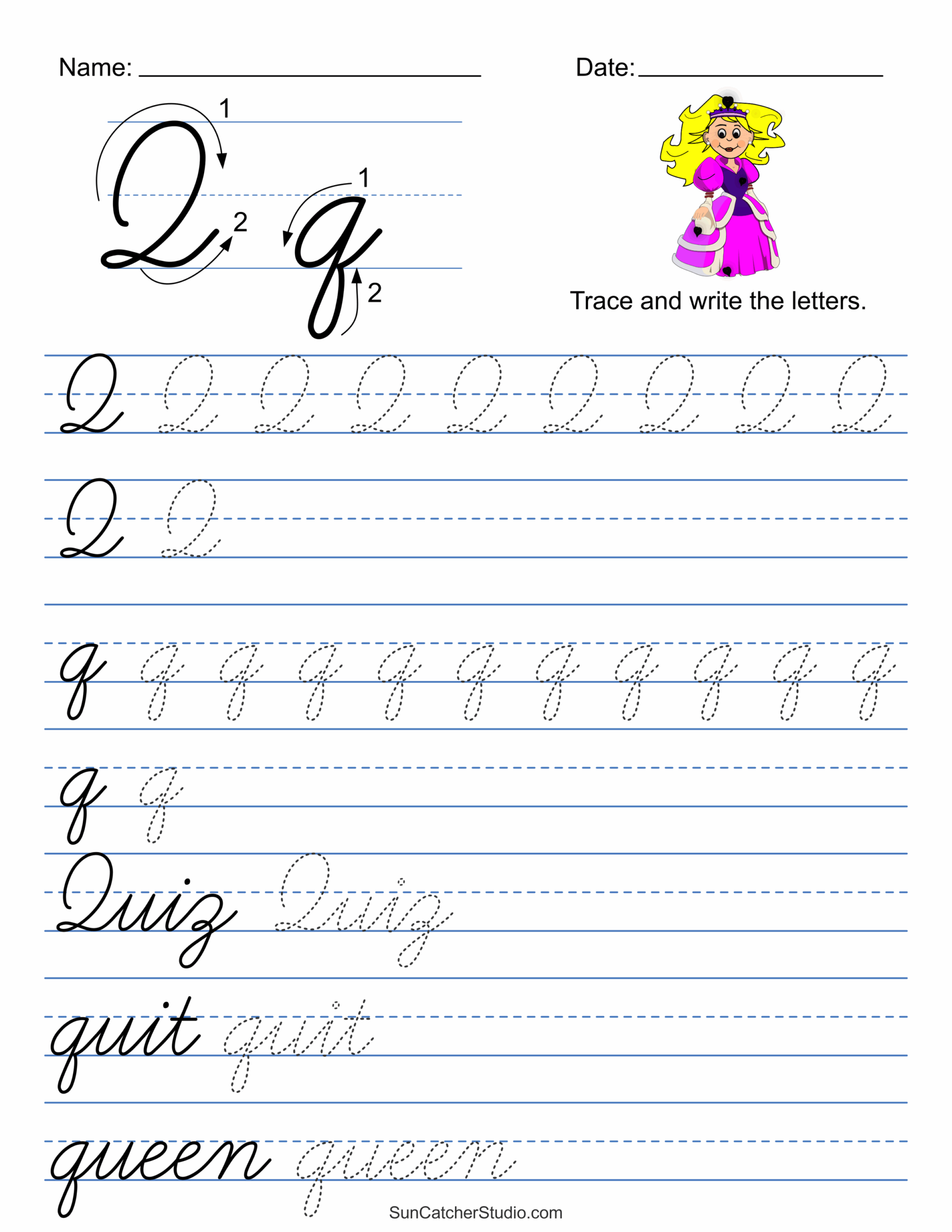 Alphabet Cursive Worksheets Free Printable