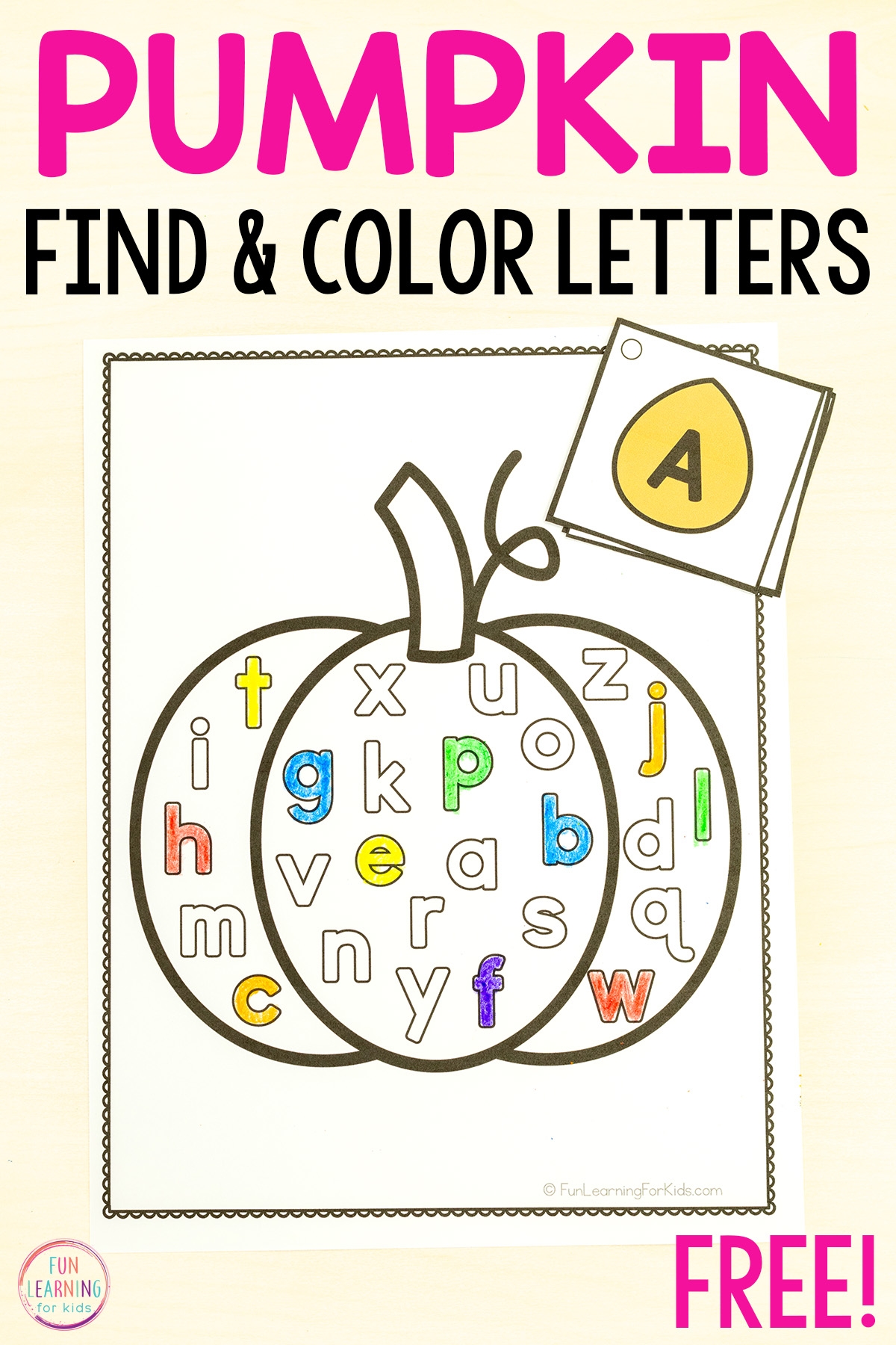 Pumpkin Find And Color The Letter Sheets Alphabet Activity
