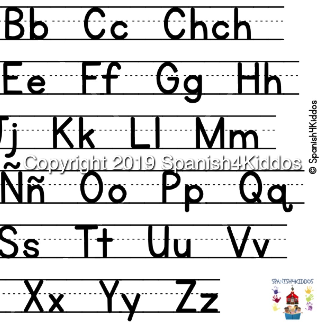 Free Spanish Alphabet Printable Worksheets