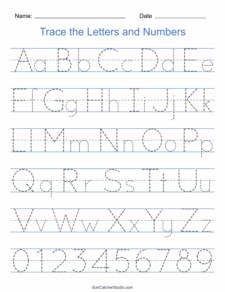 Alphabet Tracing Worksheets Free Printable