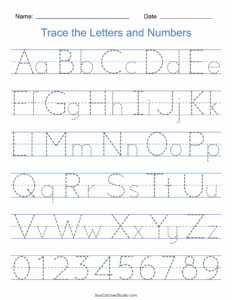 Free Printable Alphabet Writing Worksheets