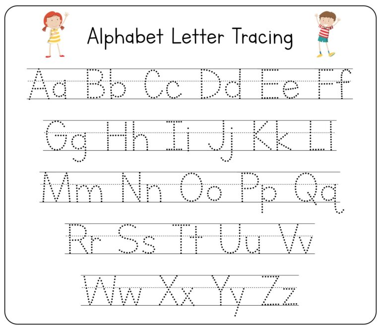 Tracing Alphabet Letters Worksheets For Kids Ready To Print Worksheets Library