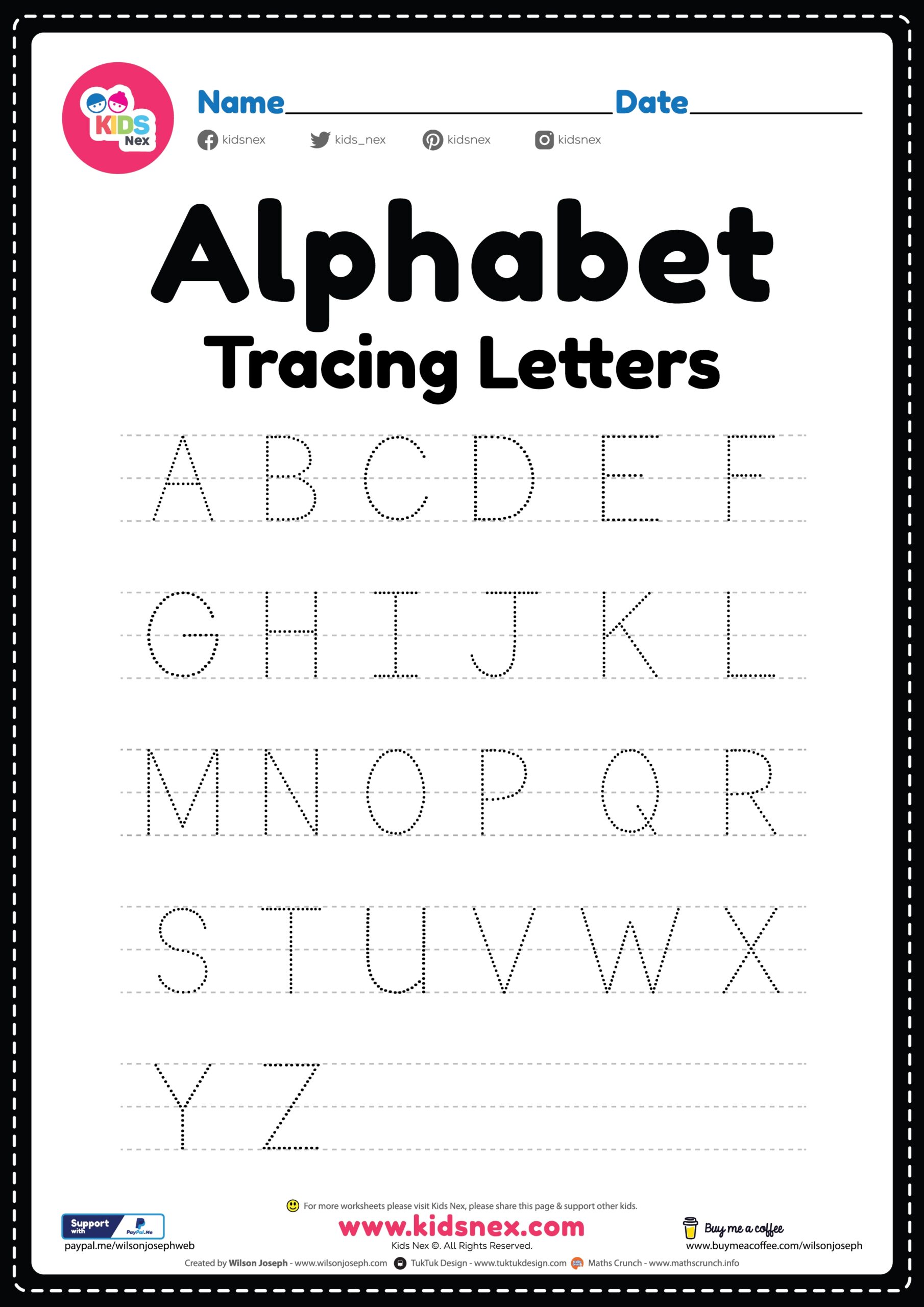 Tracing Alphabet Worksheets Free Printable Tracing Alphabet Worksheets Free Printable