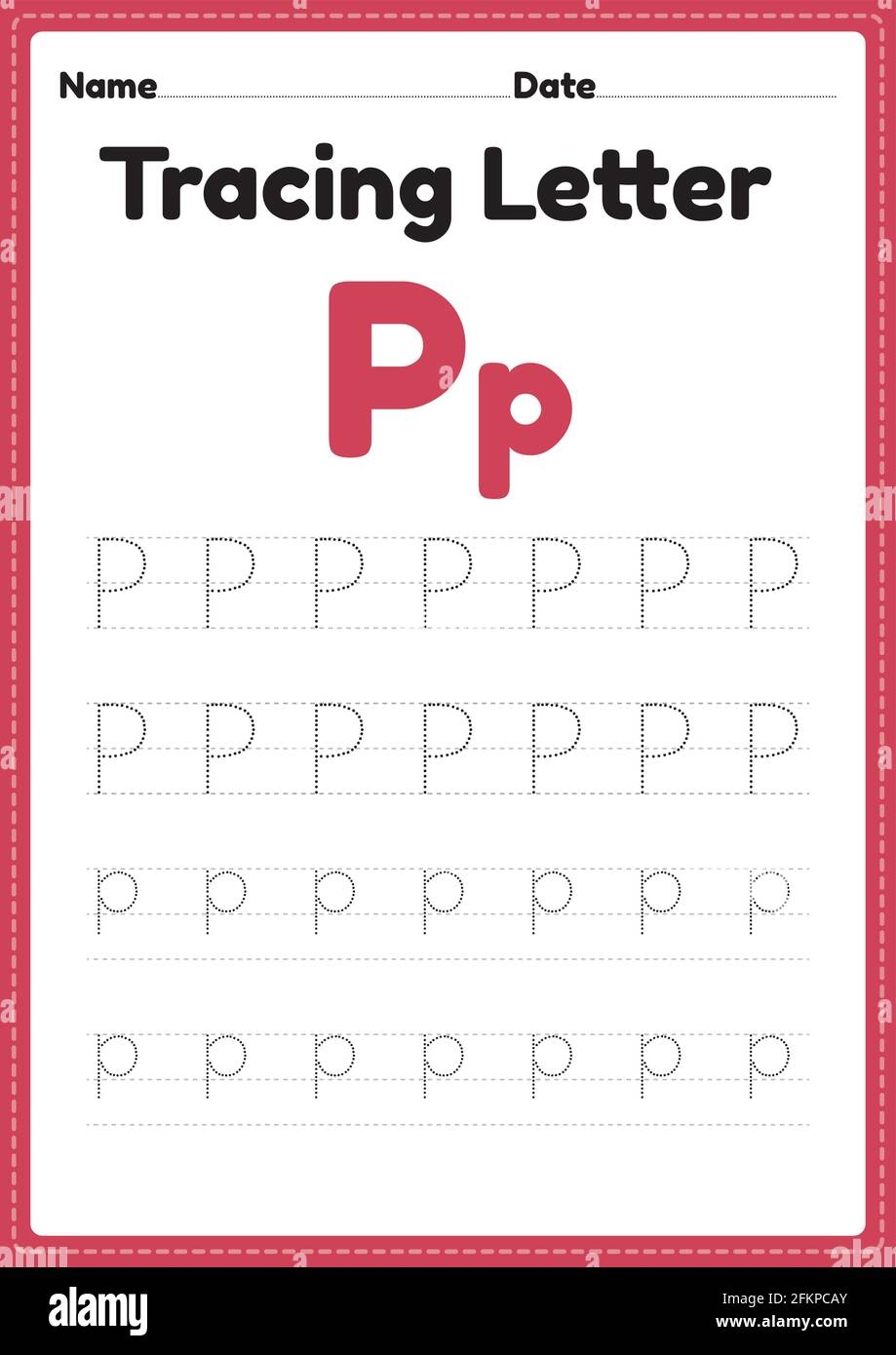 Tracing Letter P Hi res Stock Photography And Images Alamy
