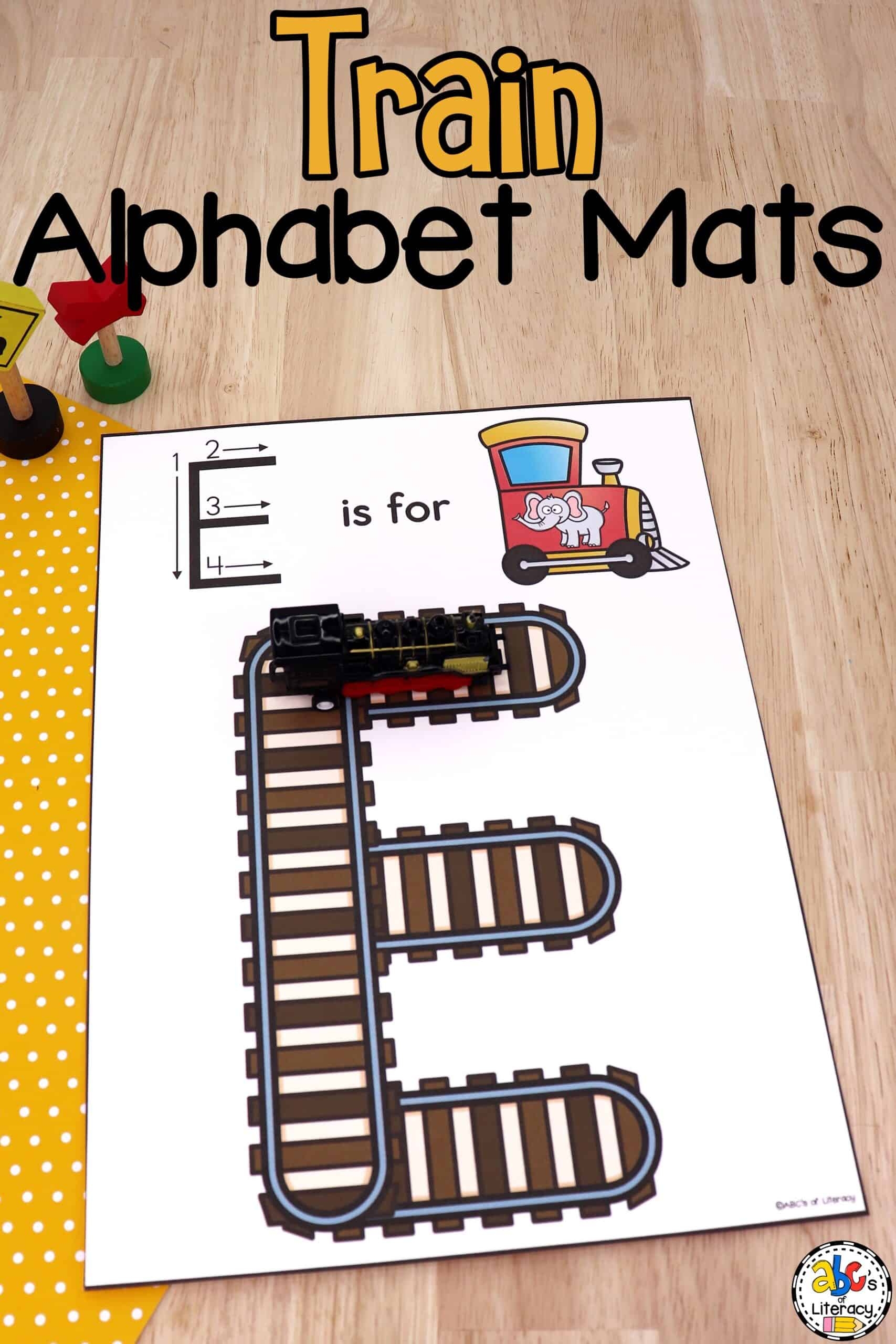 Train Alphabet Mats ABCs Of Literacy